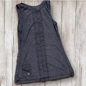 Lululemon No Limit Tank with Ruffle Back Detail – Size 6 - EUC